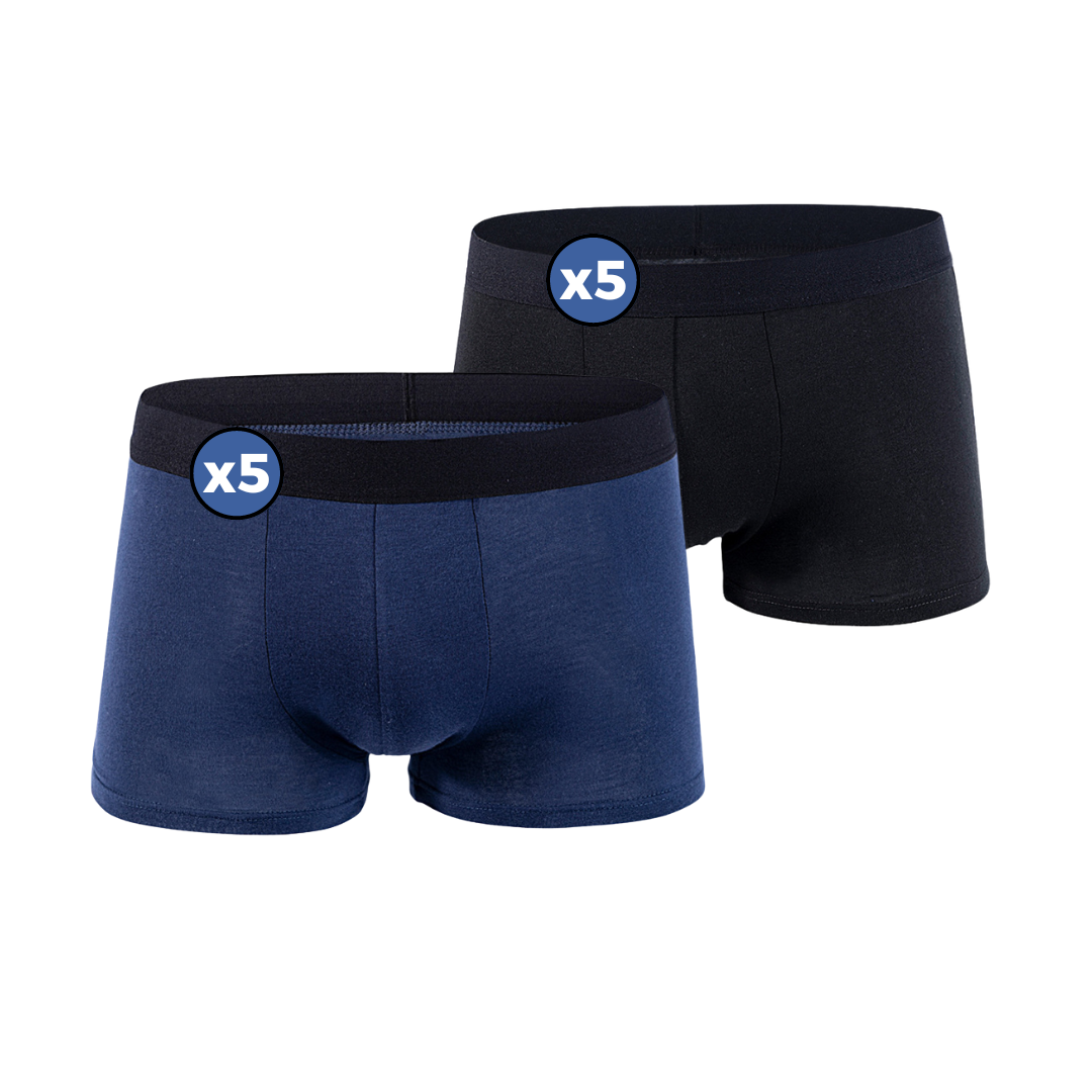 Cuecas Boxer Básicas - Kit 10