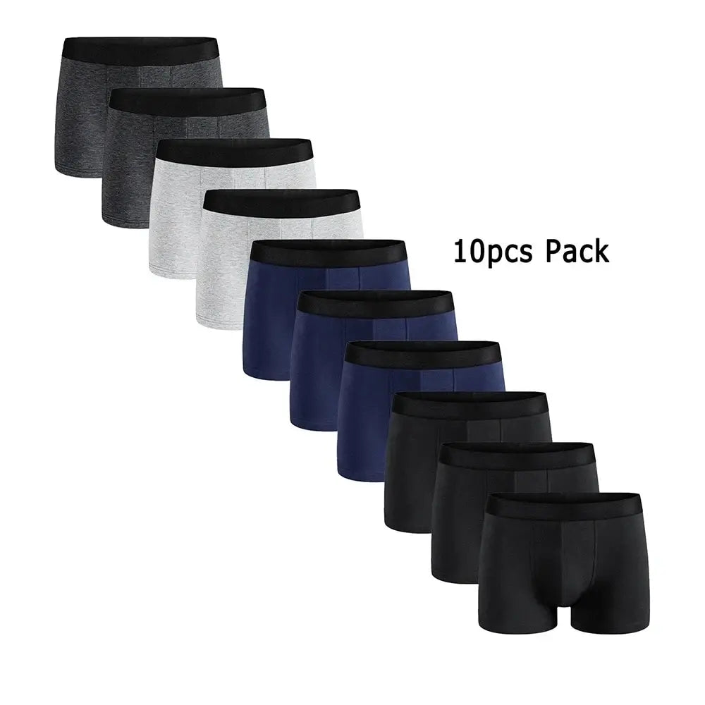 Basic Boxer Shorts – 10-Pack