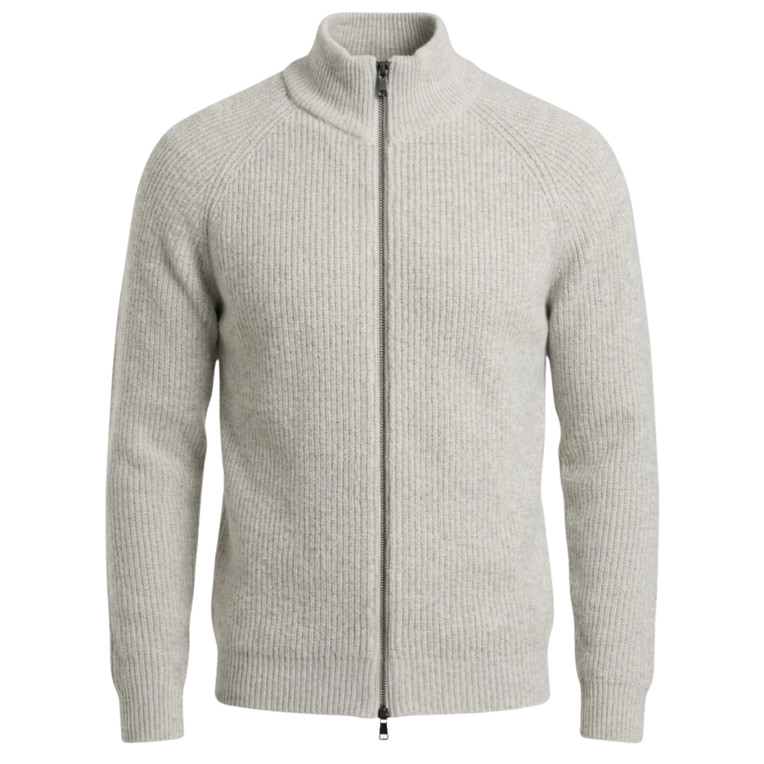 Zip-Up Knit Jacket – Kingsley